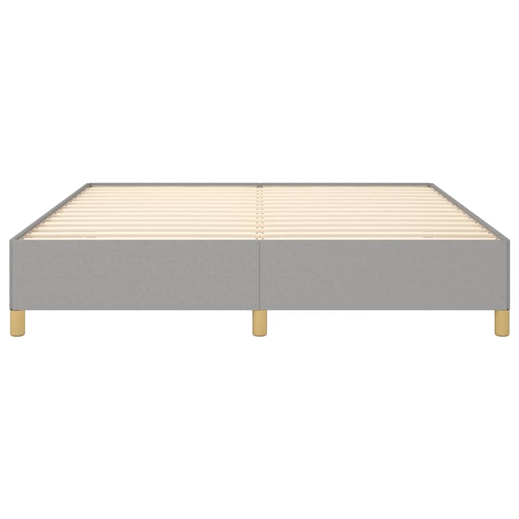 Boxspring bed stof lichtgrijs 160x200 cm is nu te koop bij PeponiXL, paradijselijk wonen!