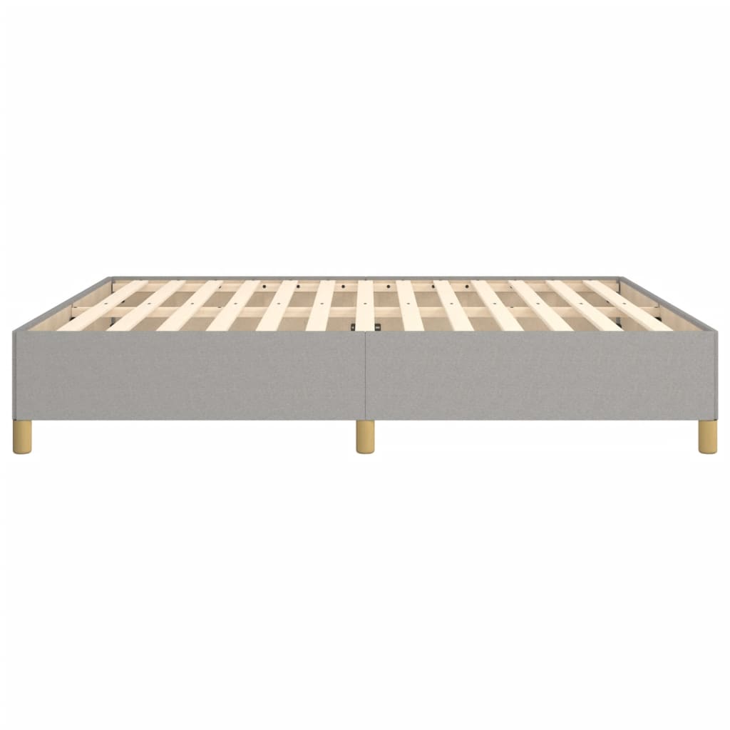 Boxspring bed stof lichtgrijs 160x200 cm is nu te koop bij PeponiXL, paradijselijk wonen!
