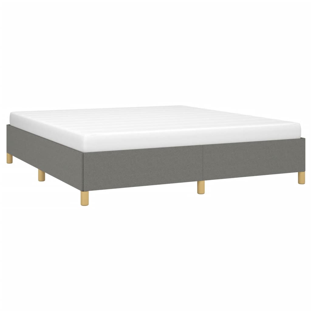 Boxspring bed stof donkergrijs 160x200 cm is nu te koop bij PeponiXL, paradijselijk wonen!