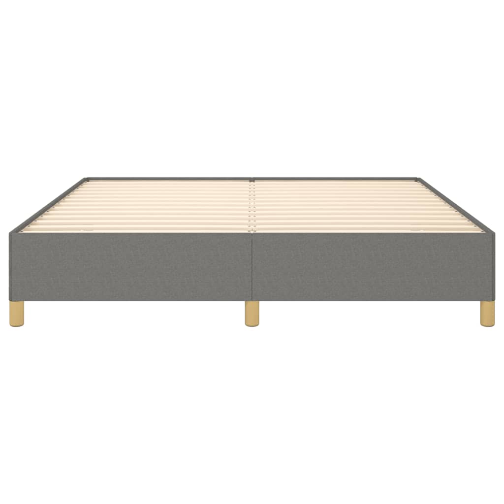 Boxspring bed stof donkergrijs 160x200 cm is nu te koop bij PeponiXL, paradijselijk wonen!