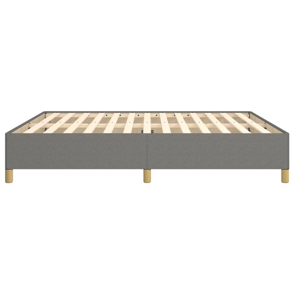 Boxspring bed stof donkergrijs 160x200 cm is nu te koop bij PeponiXL, paradijselijk wonen!