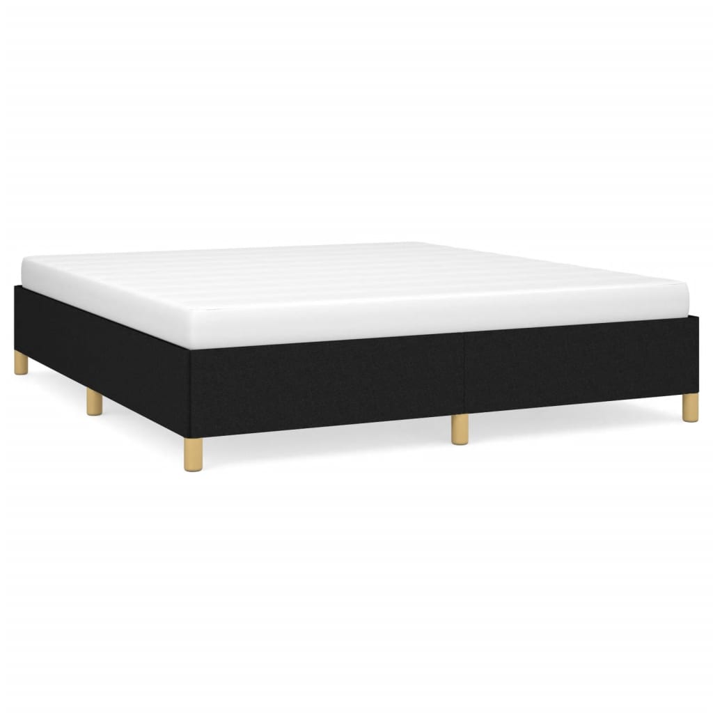 Boxspring bed stof zwart 160x200 cm is nu te koop bij PeponiXL, paradijselijk wonen!