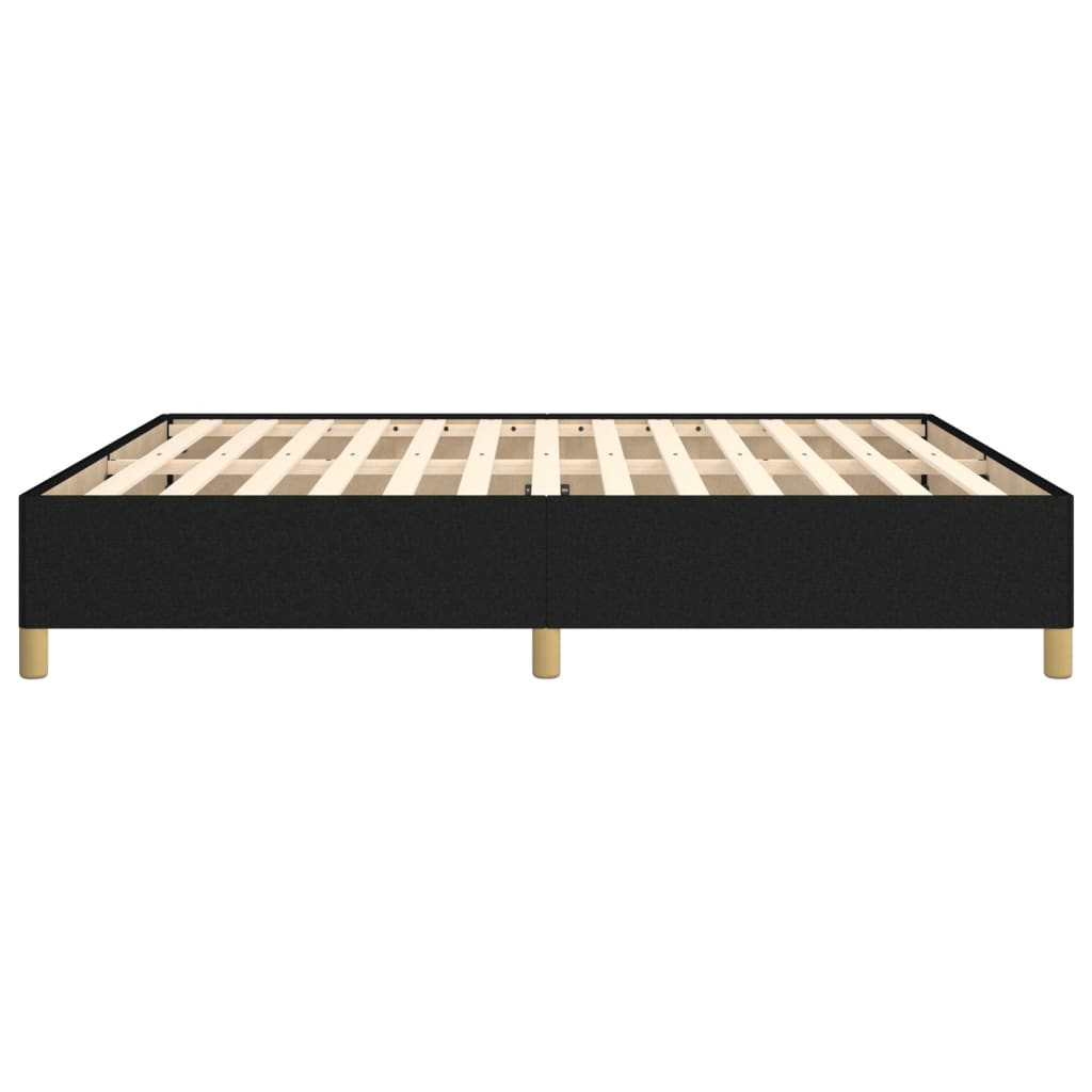 Boxspring bed stof zwart 160x200 cm is nu te koop bij PeponiXL, paradijselijk wonen!
