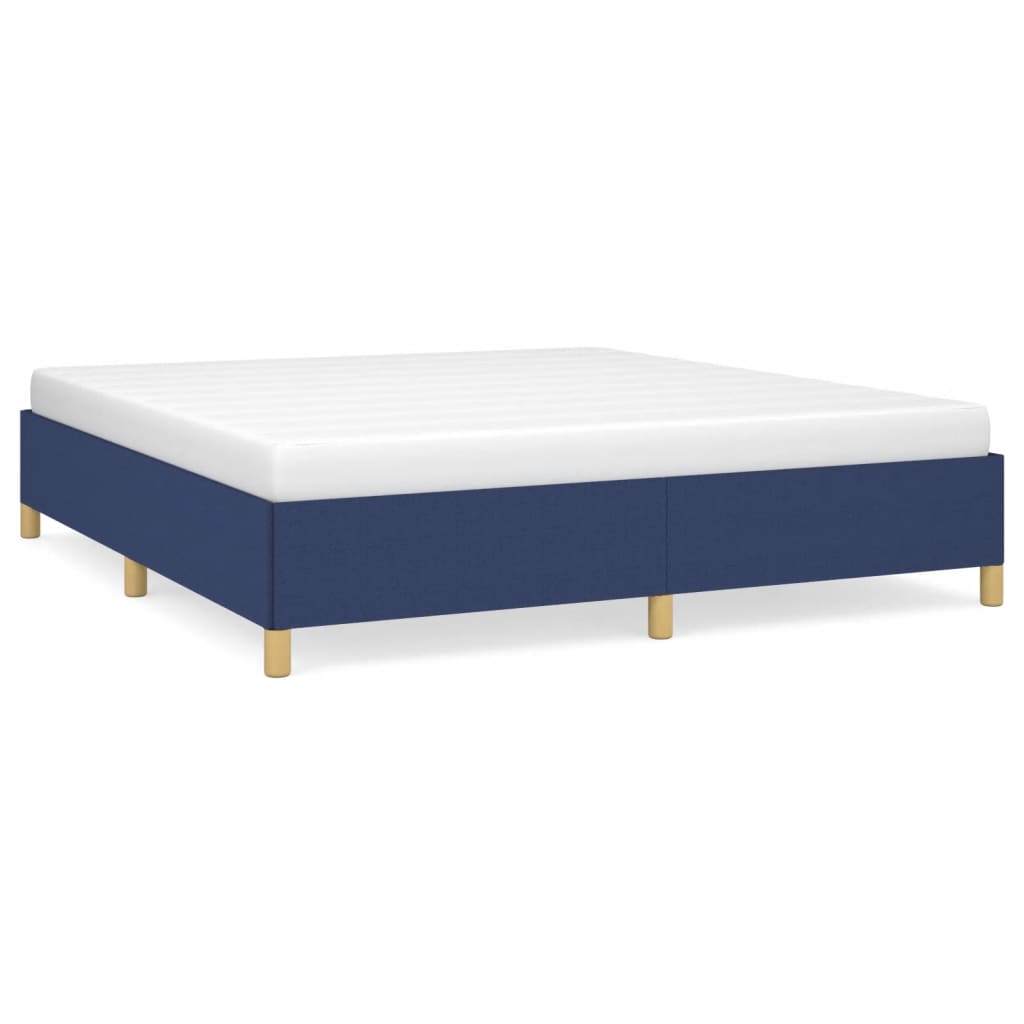 Boxspring bed stof blauw 160x200 cm is nu te koop bij PeponiXL, paradijselijk wonen!