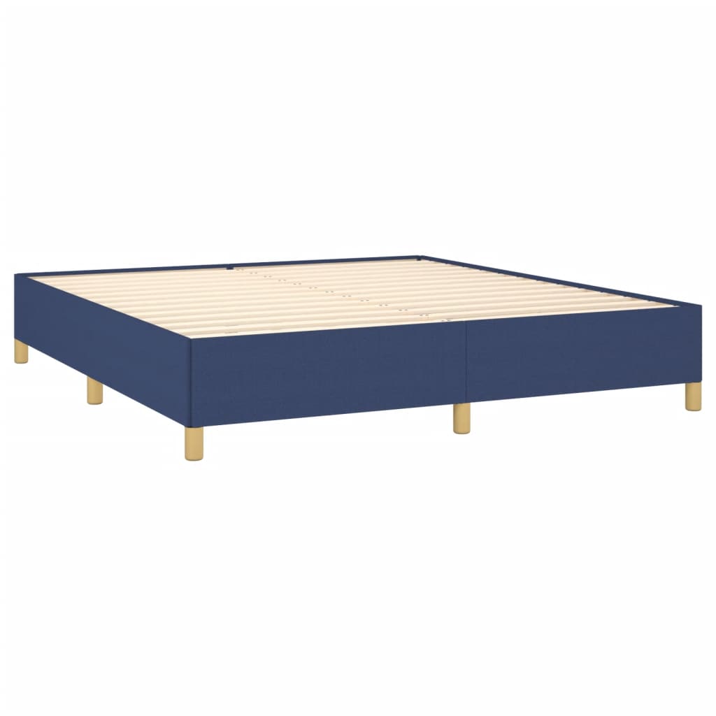 Boxspring bed stof blauw 160x200 cm is nu te koop bij PeponiXL, paradijselijk wonen!