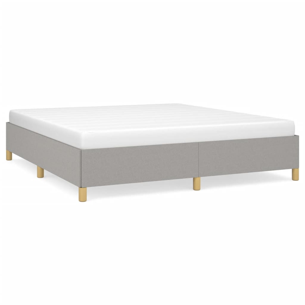 Boxspring bed stof lichtgrijs 180x200 cm is nu te koop bij PeponiXL, paradijselijk wonen!