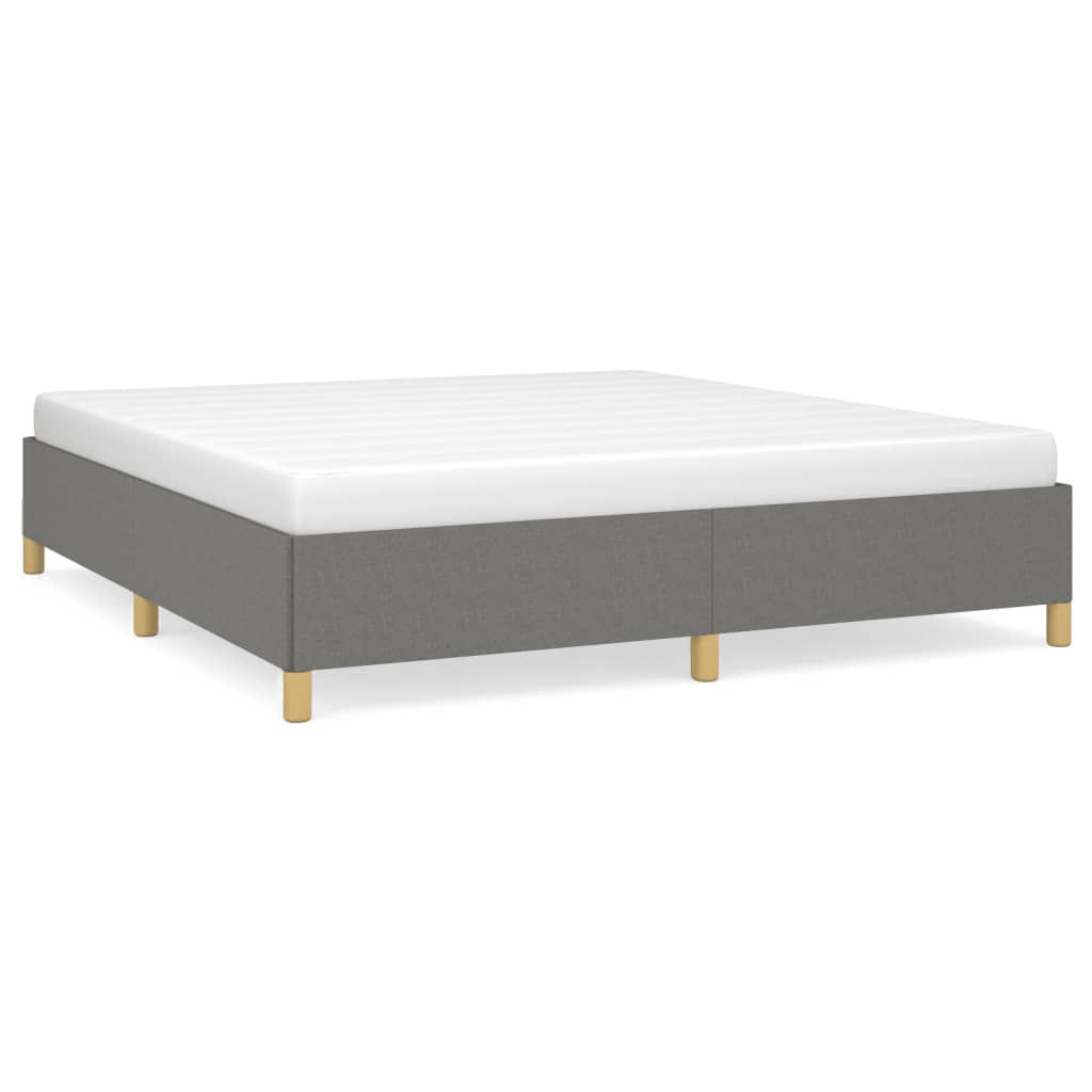 Boxspring bed stof donkergrijs 180x200 cm is nu te koop bij PeponiXL, paradijselijk wonen!
