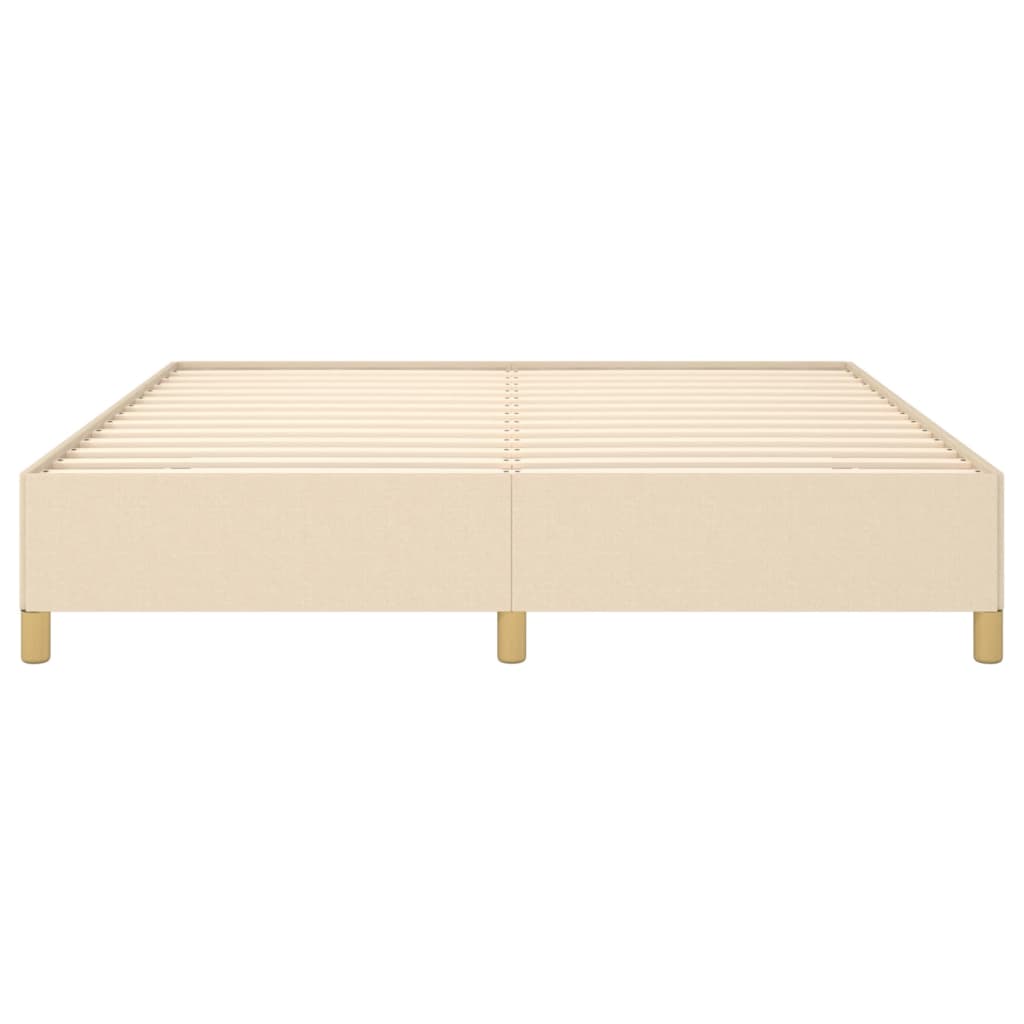 Boxspring bed stof crèmekleurig 180x200 cm is nu te koop bij PeponiXL, paradijselijk wonen!