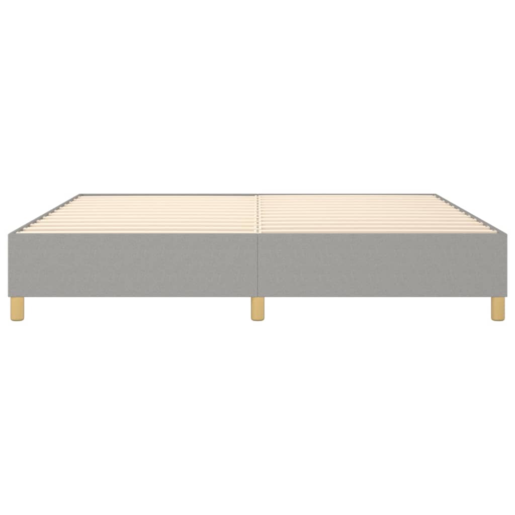 Boxspring bed stof lichtgrijs 200x200 cm is nu te koop bij PeponiXL, paradijselijk wonen!