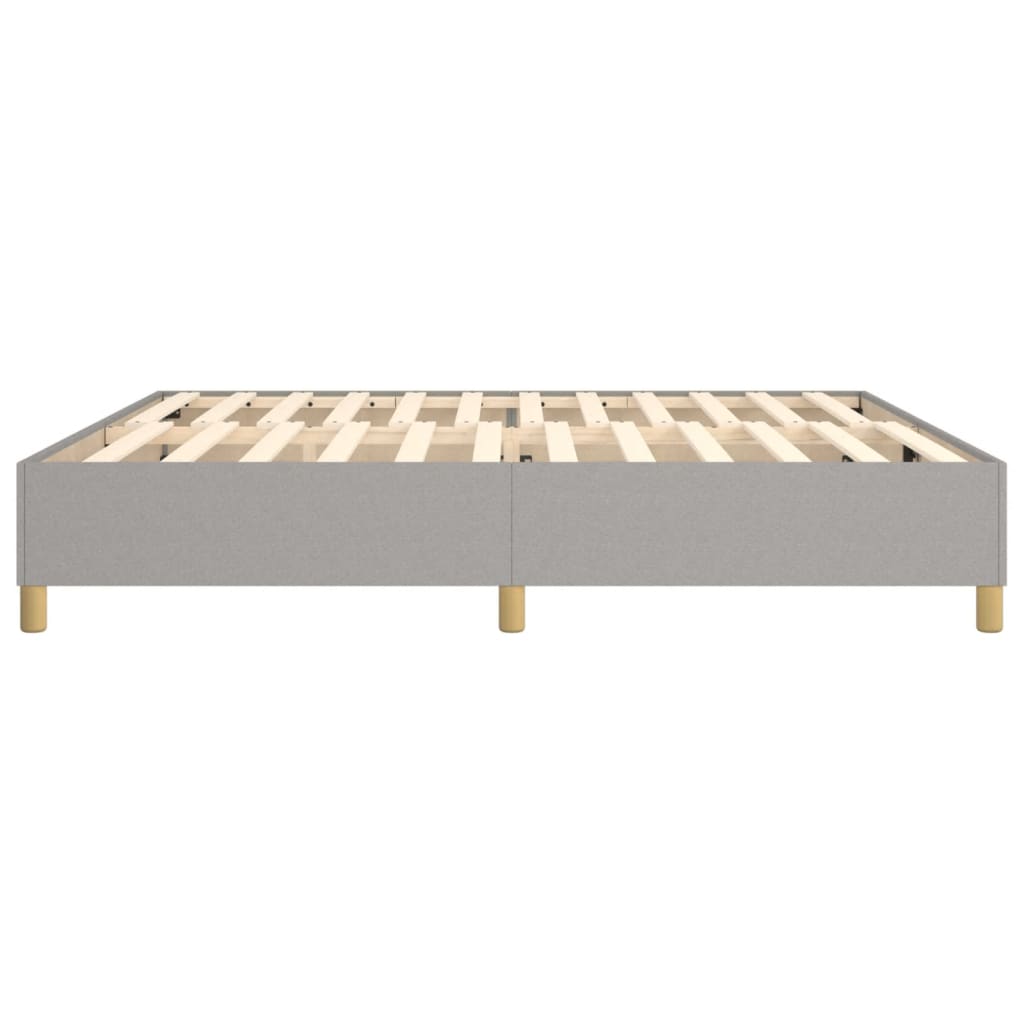 Boxspring bed stof lichtgrijs 200x200 cm is nu te koop bij PeponiXL, paradijselijk wonen!