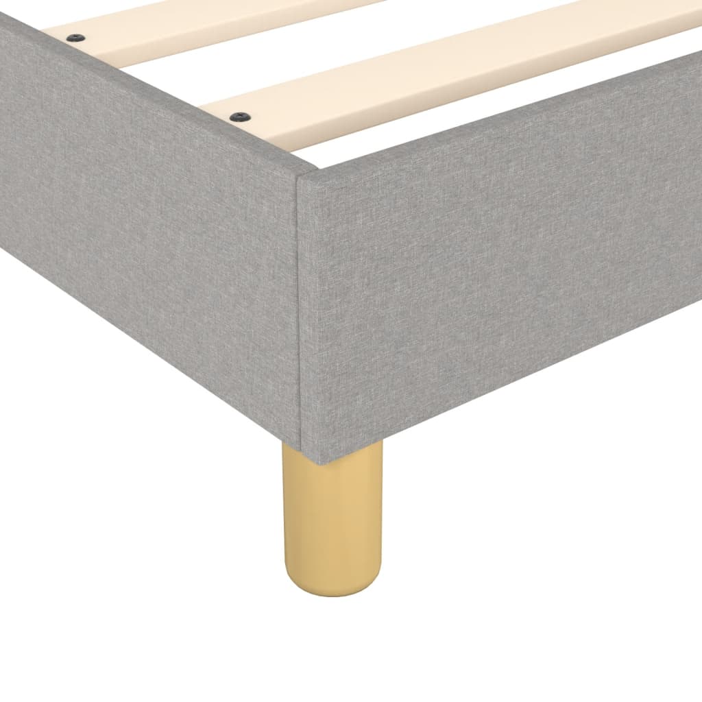Boxspring bed stof lichtgrijs 200x200 cm is nu te koop bij PeponiXL, paradijselijk wonen!