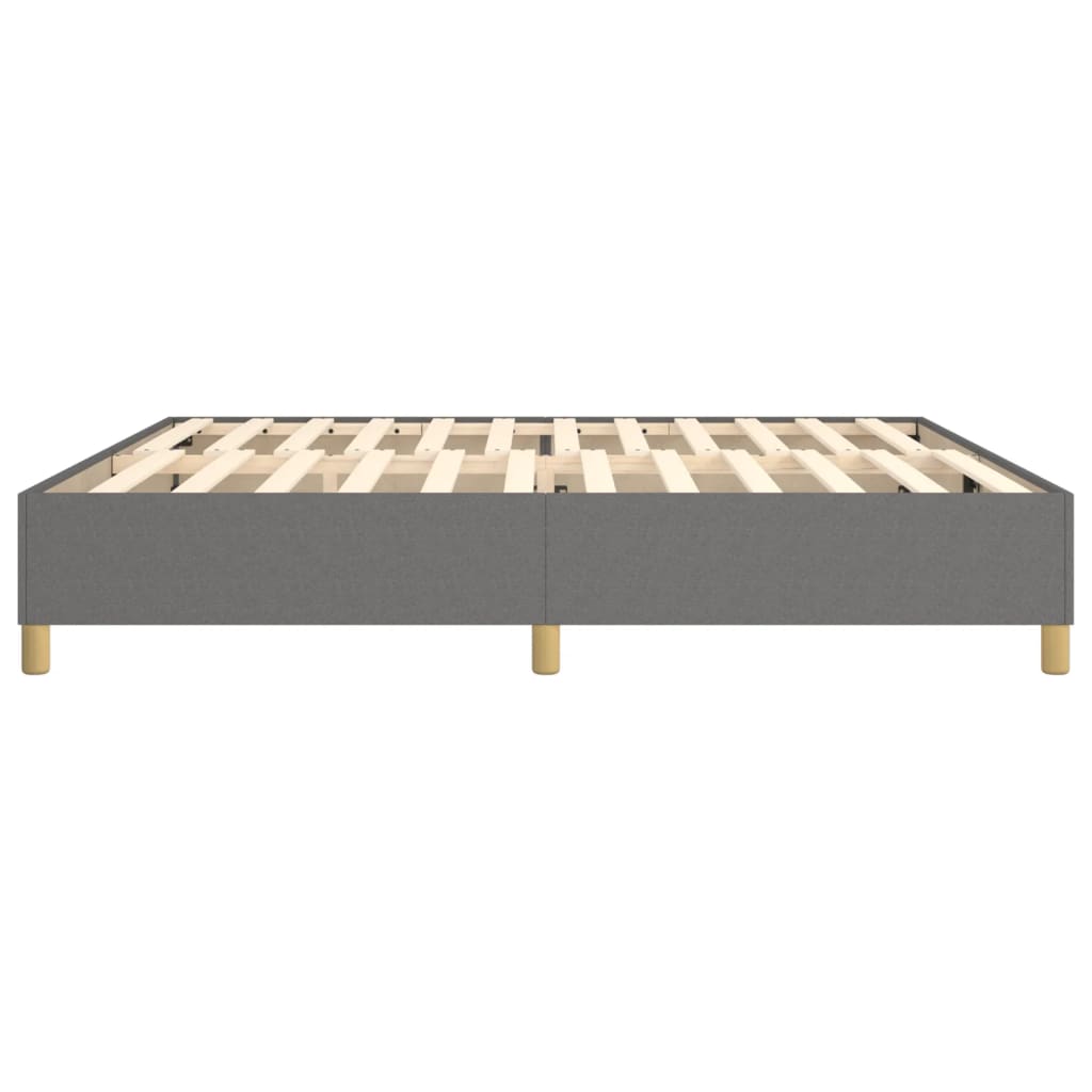 Boxspring bed stof donkergrijs 200x200 cm is nu te koop bij PeponiXL, paradijselijk wonen!