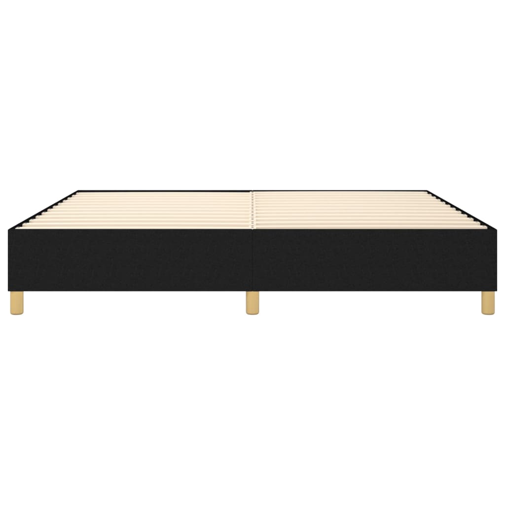 Boxspring bed stof zwart 200x200 cm is nu te koop bij PeponiXL, paradijselijk wonen!