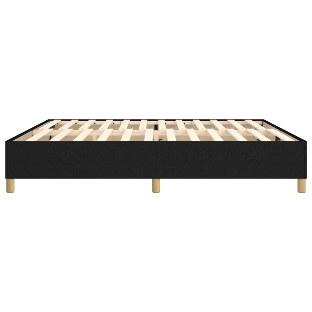 Boxspring bed stof zwart 200x200 cm is nu te koop bij PeponiXL, paradijselijk wonen!