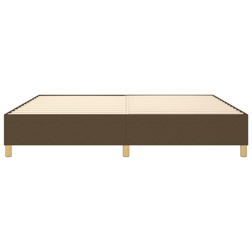 Boxspring bed stof donkerbruin 200x200 cm is nu te koop bij PeponiXL, paradijselijk wonen!