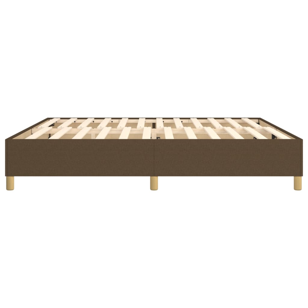 Boxspring bed stof donkerbruin 200x200 cm is nu te koop bij PeponiXL, paradijselijk wonen!