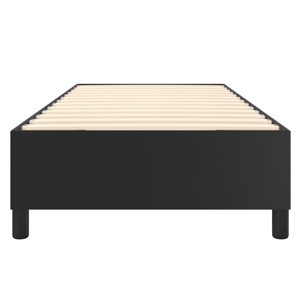 Boxspring bed kunstleer zwart 80x200 cm is nu te koop bij PeponiXL, paradijselijk wonen!