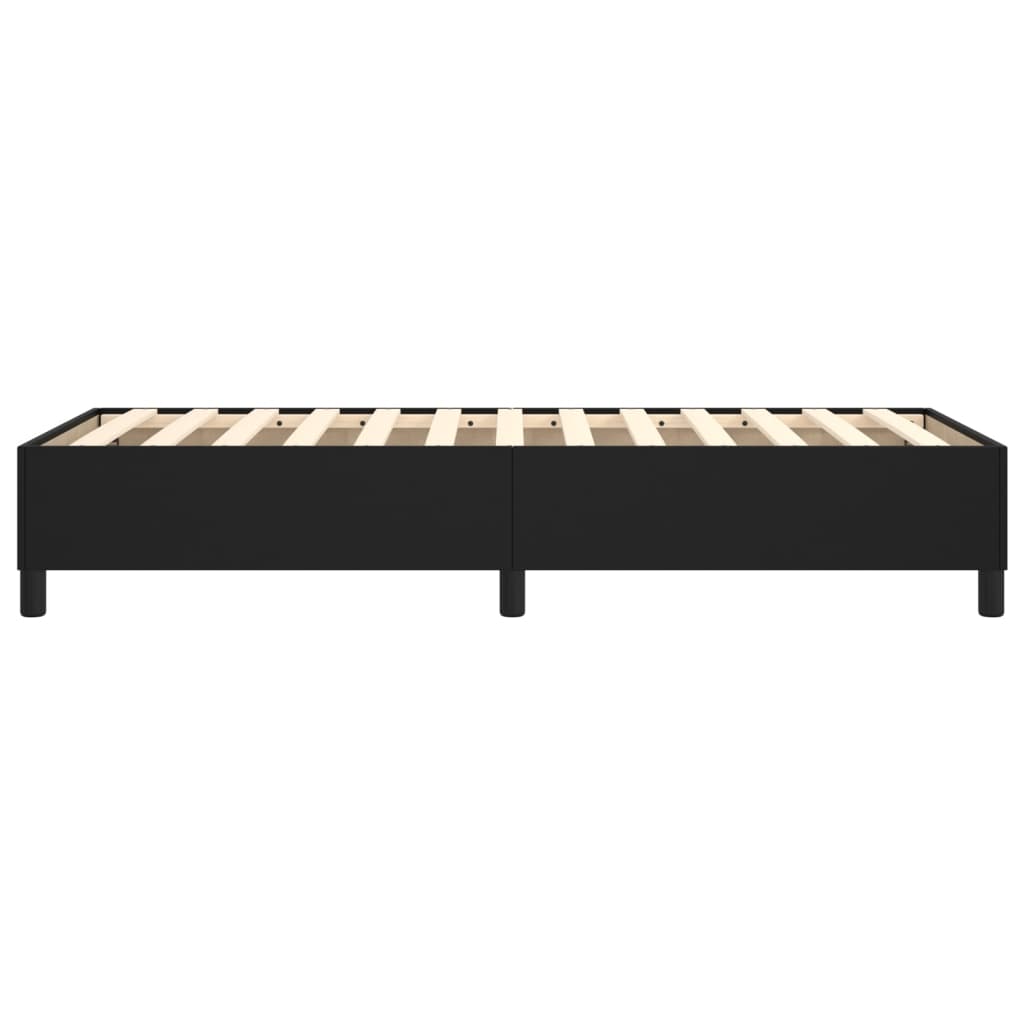 Boxspring bed kunstleer zwart 100x200 cm is nu te koop bij PeponiXL, paradijselijk wonen!