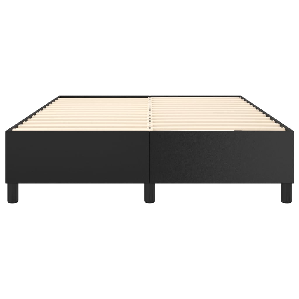 Boxspring bed kunstleer zwart 140x190 cm is nu te koop bij PeponiXL, paradijselijk wonen!