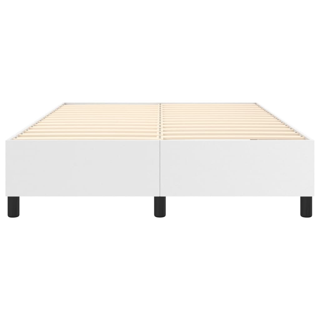 Boxspring bed kunstleer wit 140x190 cm is nu te koop bij PeponiXL, paradijselijk wonen!