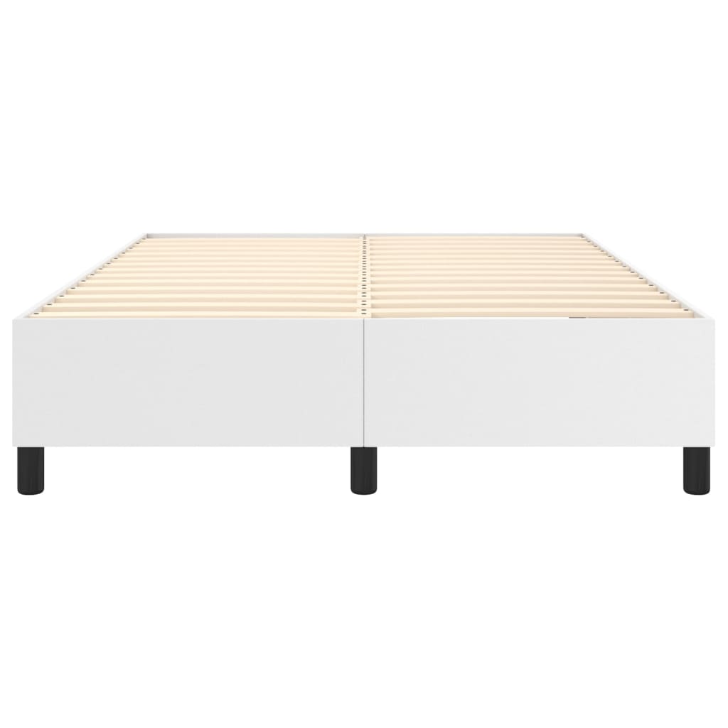 Boxspring bed kunstleer wit 140x200 cm is nu te koop bij PeponiXL, paradijselijk wonen!