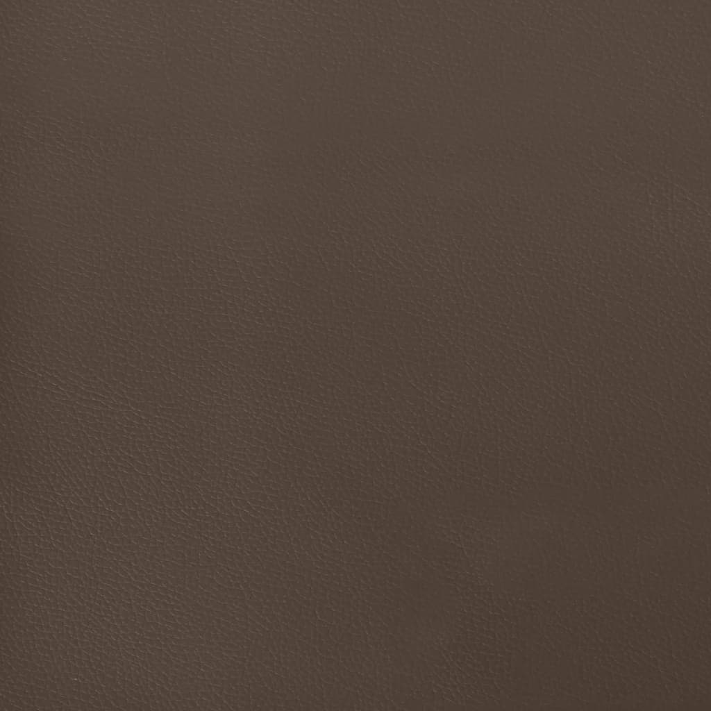 Boxspring bed kunstleer bruin 140x200 cm is nu te koop bij PeponiXL, paradijselijk wonen!