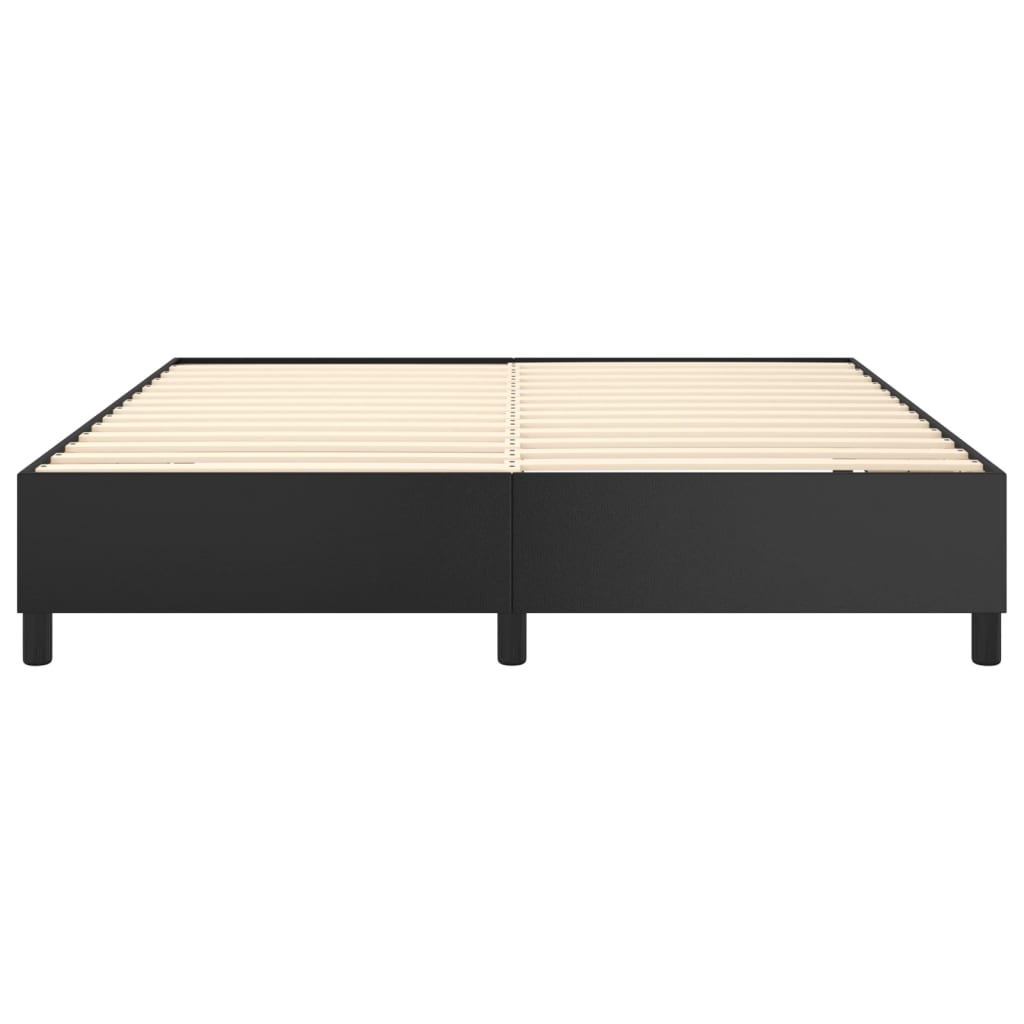 Boxspring bed kunstleer zwart 180x200 cm is nu te koop bij PeponiXL, paradijselijk wonen!