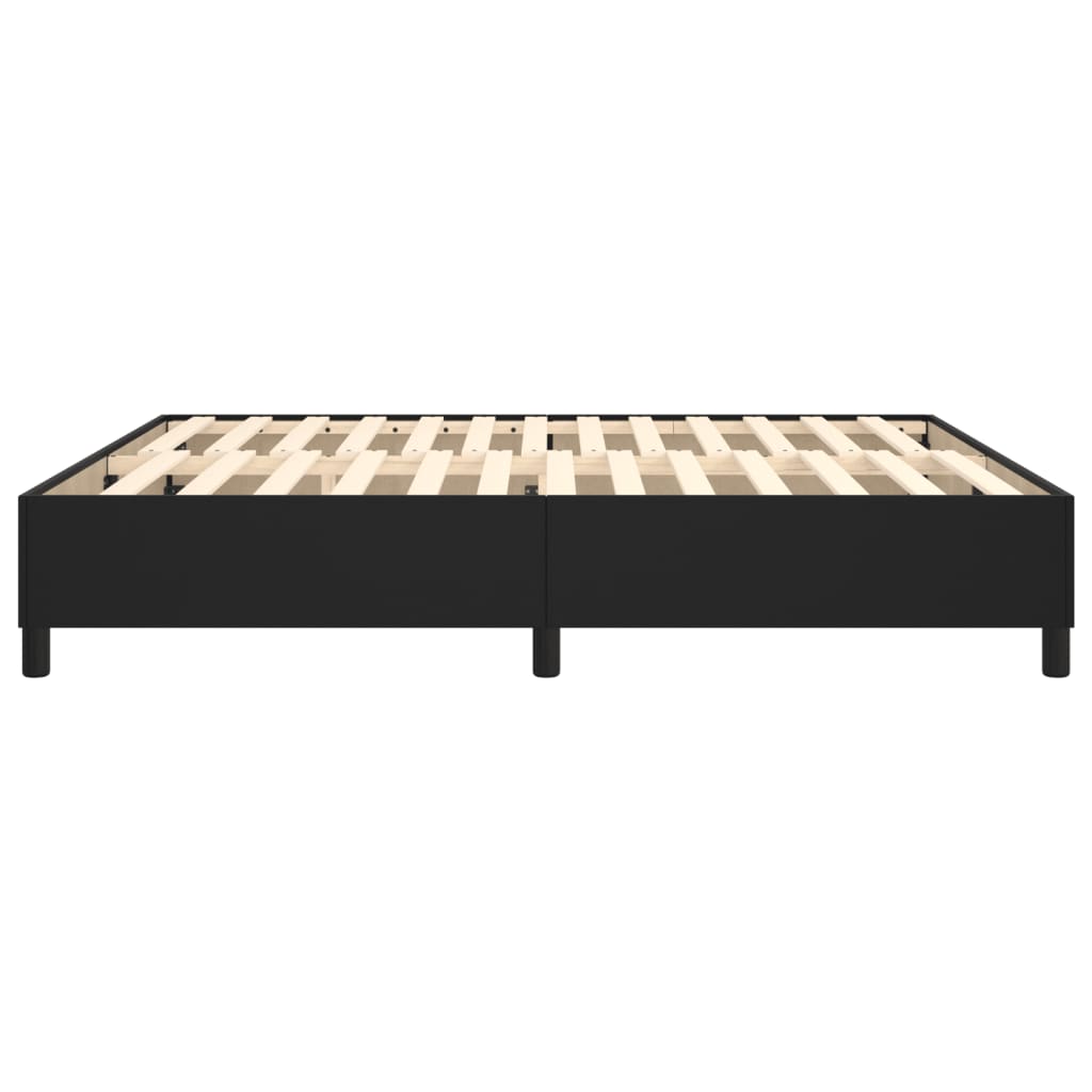 Boxspring bed kunstleer zwart 180x200 cm is nu te koop bij PeponiXL, paradijselijk wonen!
