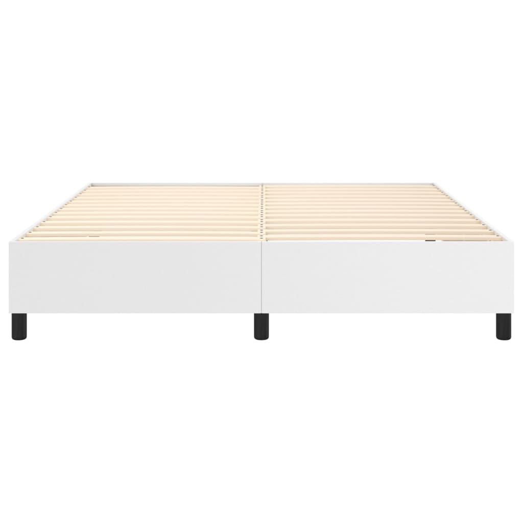 Boxspring bed kunstleer wit 180x200 cm is nu te koop bij PeponiXL, paradijselijk wonen!