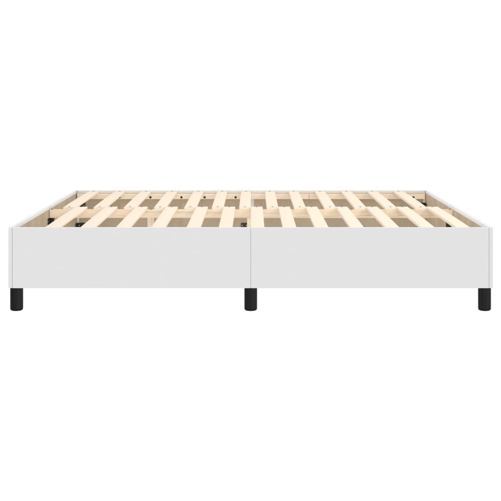 Boxspring bed kunstleer wit 180x200 cm is nu te koop bij PeponiXL, paradijselijk wonen!