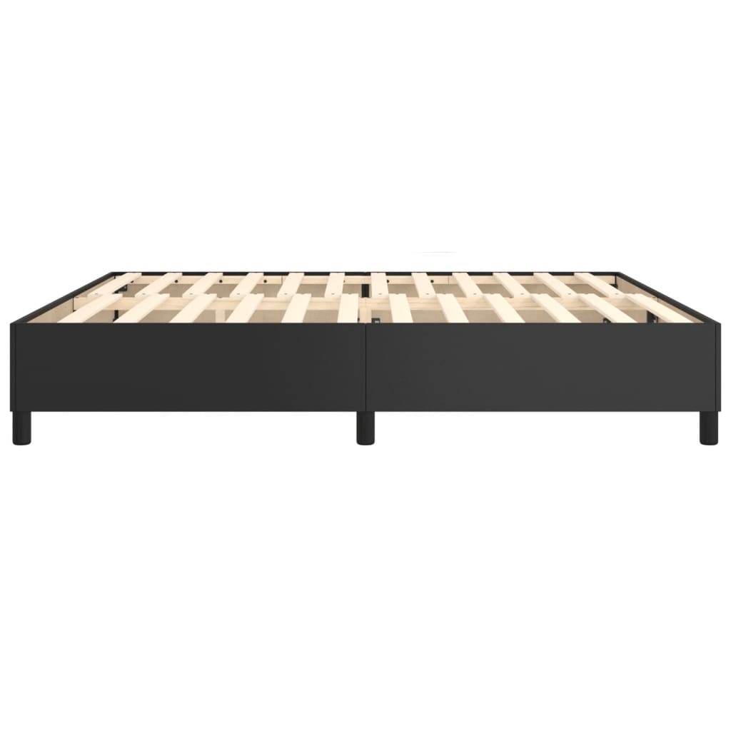 Boxspring bed kunstleer zwart 200x200 cm is nu te koop bij PeponiXL, paradijselijk wonen!