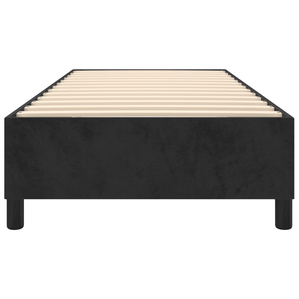 Boxspring bed fluweel zwart 80x200 cm is nu te koop bij PeponiXL, paradijselijk wonen!