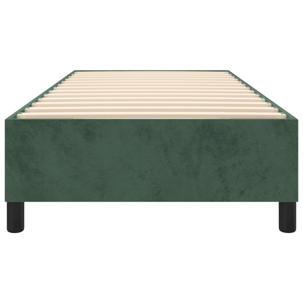 Boxspring bed 80x200 cm fluweel donkergroen is nu te koop bij PeponiXL, paradijselijk wonen!