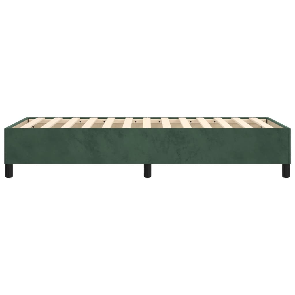 Boxspring bed 90x190 cm fluweel donkergroen is nu te koop bij PeponiXL, paradijselijk wonen!