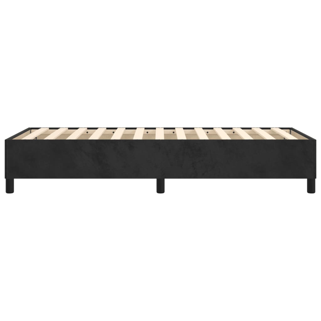 Boxspring bed fluweel zwart 90x200 cm is nu te koop bij PeponiXL, paradijselijk wonen!