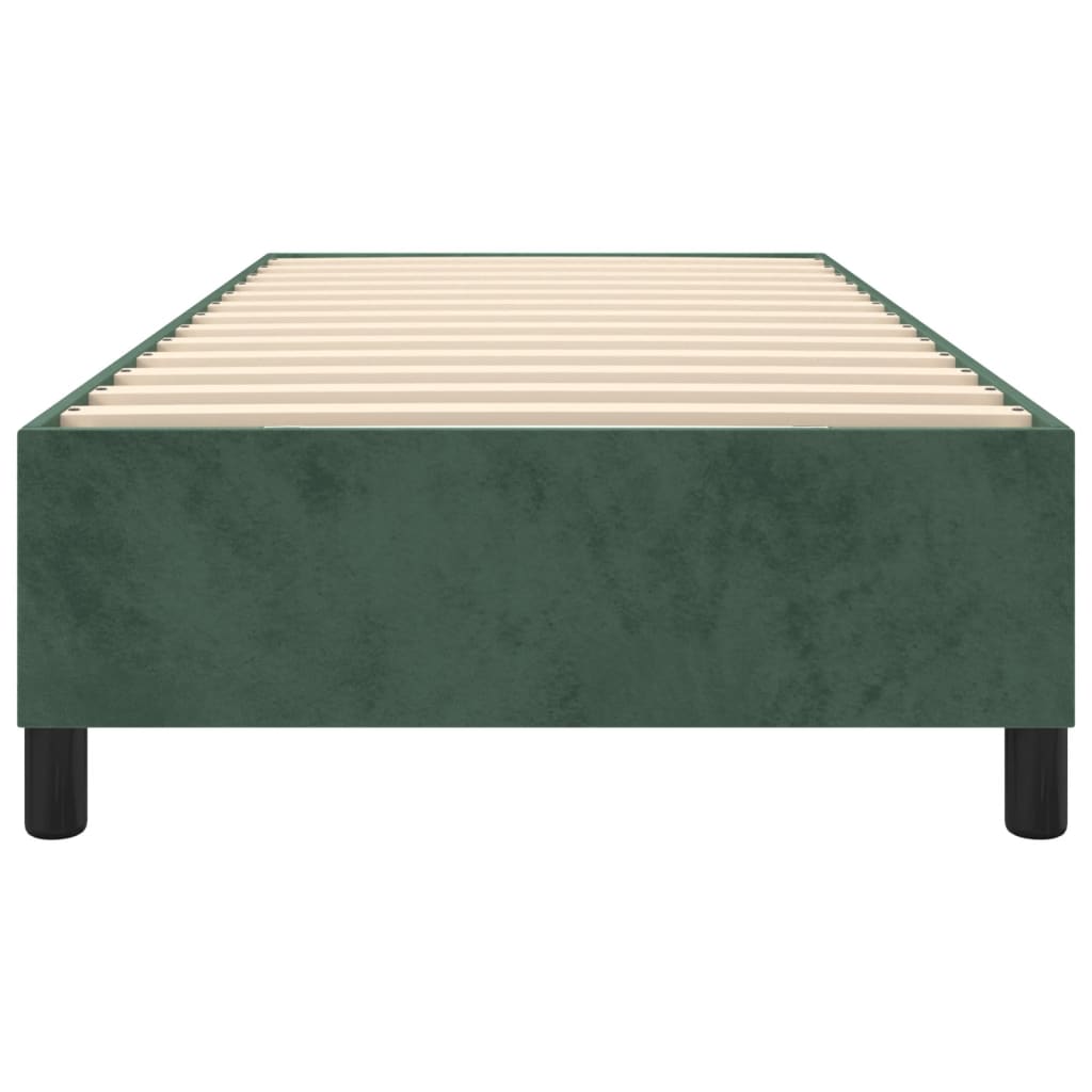 Boxspring bed 90x200 cm fluweel donkergroen is nu te koop bij PeponiXL, paradijselijk wonen!