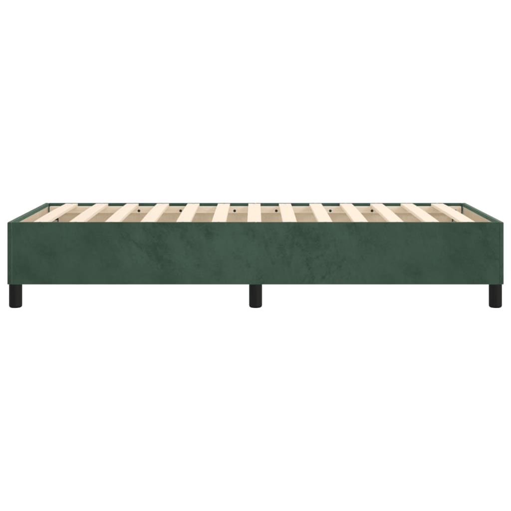 Boxspring bed 100x200 cm fluweel donkergroen is nu te koop bij PeponiXL, paradijselijk wonen!