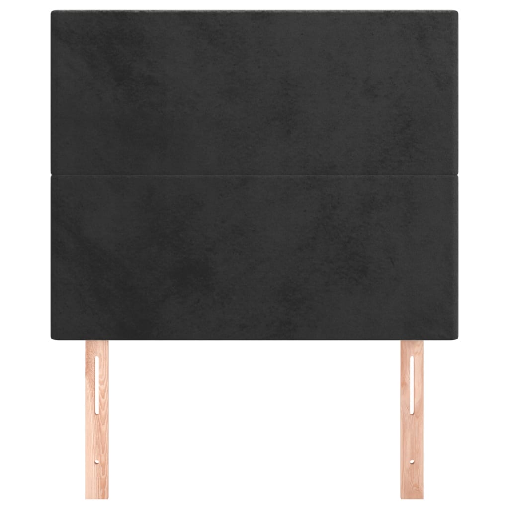 Hoofdbord zwart 100x5x118/128 cm fluweel is nu te koop bij PeponiXL, paradijselijk wonen!