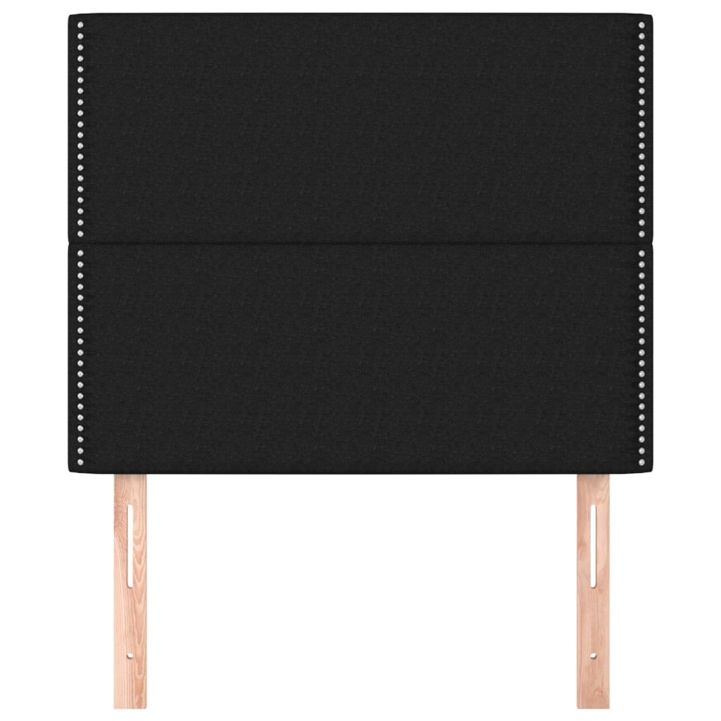 Hoofdbord zwart 90x5x118/128 cm stof is nu te koop bij PeponiXL, paradijselijk wonen!