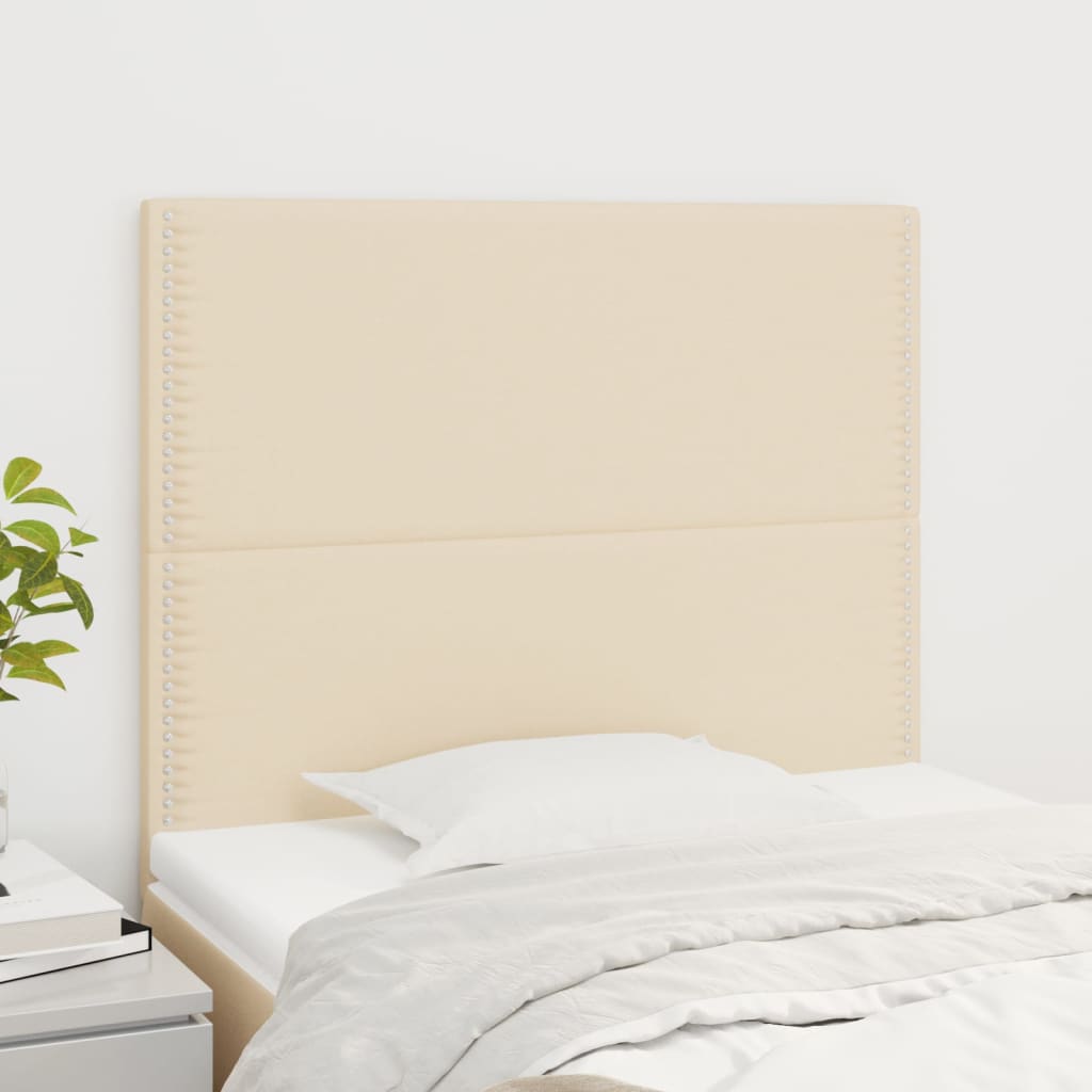 Hoofdbord crème 90x5x118/128 cm stof is nu te koop bij PeponiXL, paradijselijk wonen!