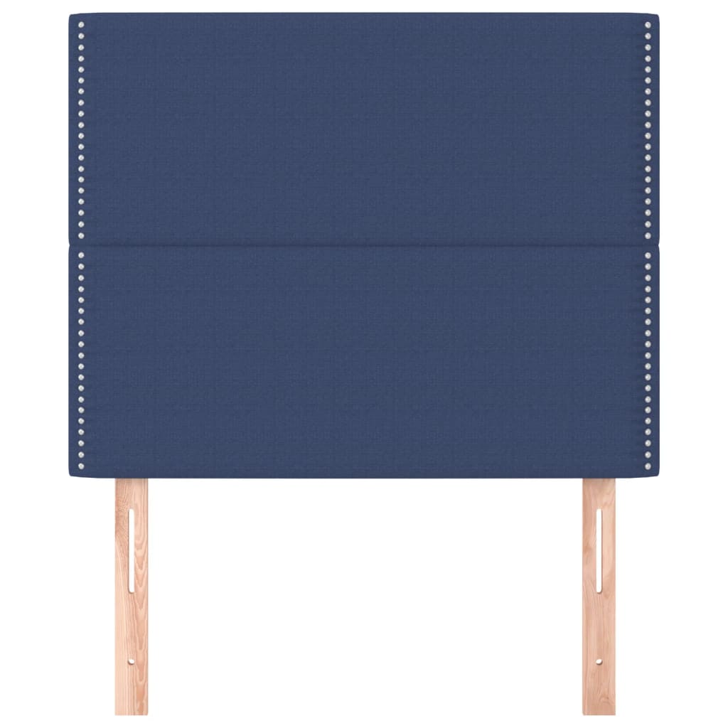 Hoofdbord blauw 100x5x118/128 cm stof is nu te koop bij PeponiXL, paradijselijk wonen!