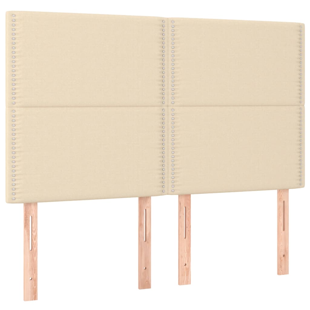 Hoofdbord crème 144x5x118/128 cm stof is nu te koop bij PeponiXL, paradijselijk wonen!