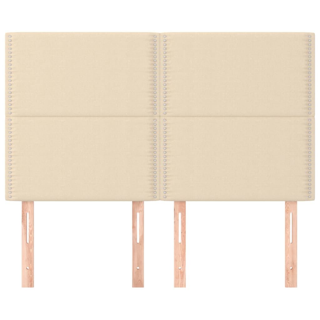 Hoofdbord crème 144x5x118/128 cm stof is nu te koop bij PeponiXL, paradijselijk wonen!