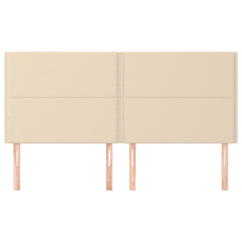 Hoofdbord crème 180x5x118/128 cm stof is nu te koop bij PeponiXL, paradijselijk wonen!