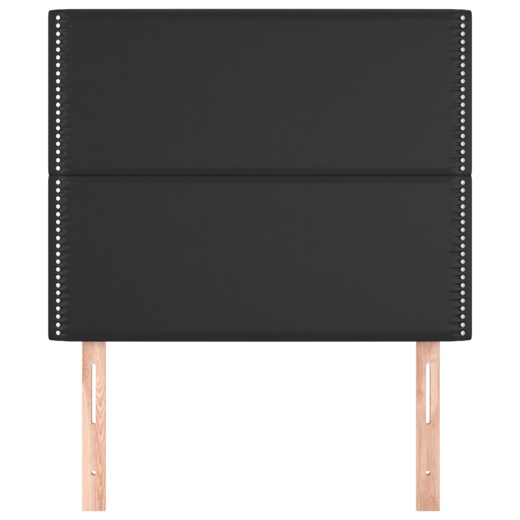 Hoofdbord zwart 100x5x118/128 cm kunstleer is nu te koop bij PeponiXL, paradijselijk wonen!