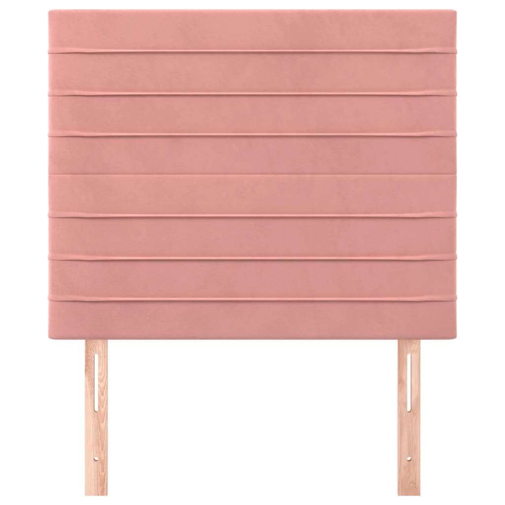 Hoofdbord roze 80x5x118/128 cm fluweel is nu te koop bij PeponiXL, paradijselijk wonen!