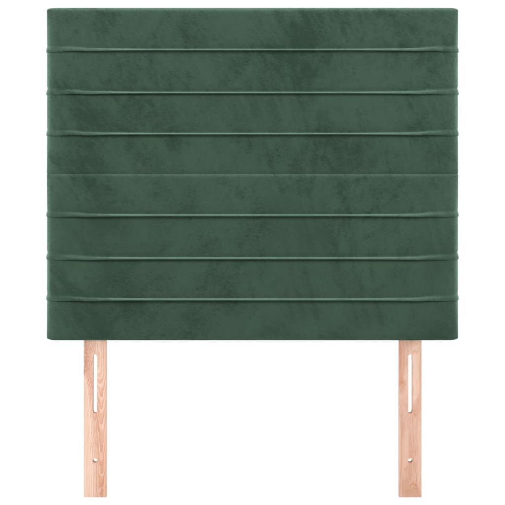 Hoofdbord donkergroen 100x5x118/128 cm fluweel is nu te koop bij PeponiXL, paradijselijk wonen!