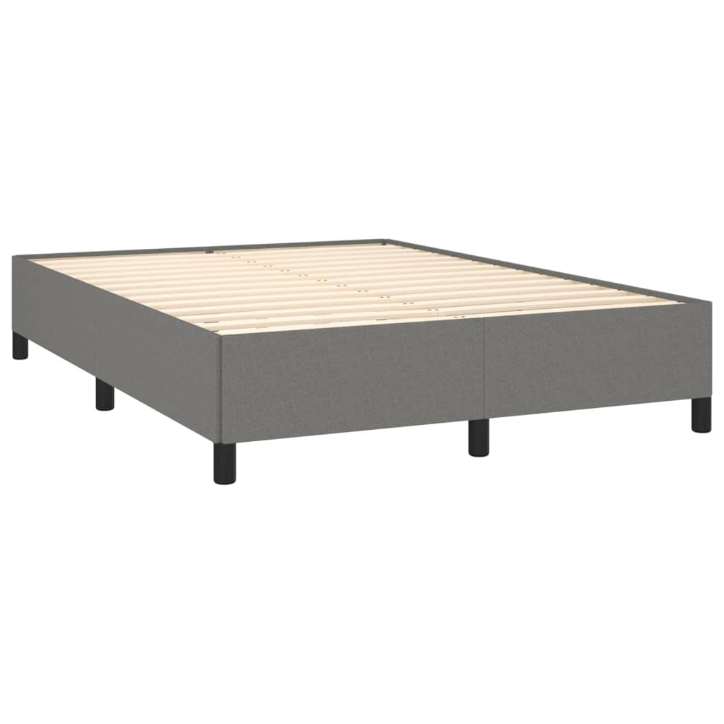 Boxspring met matras stof donkergrijs 140x190 cm is nu te koop bij PeponiXL, paradijselijk wonen!