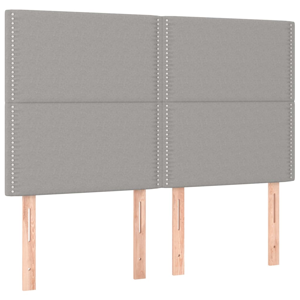 Bedframe zonder matras stof lichtgrijs 140x190 cm is nu te koop bij PeponiXL, paradijselijk wonen!