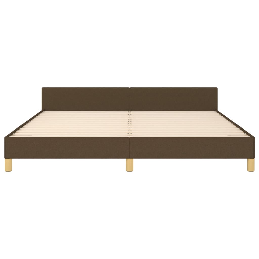 Bedframe zonder matras stof donkerbruin 180x200 cm is nu te koop bij PeponiXL, paradijselijk wonen!